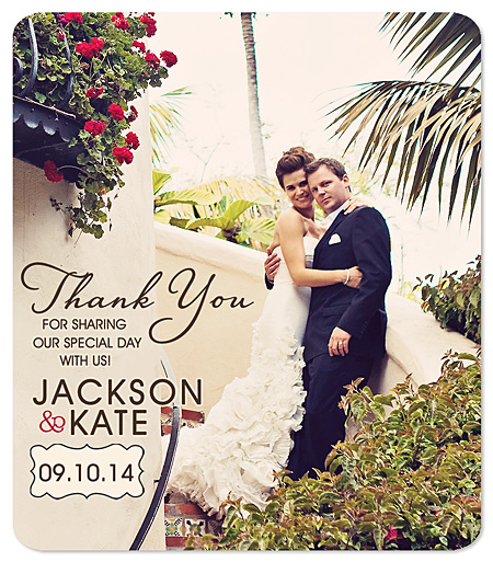 Wedding Thank You Magnet